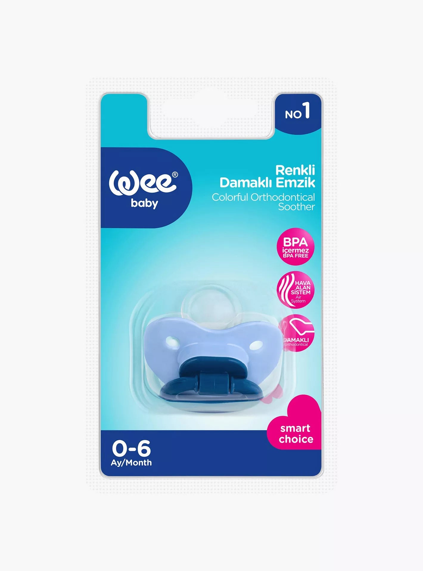 Wee Baby - Opaque Body Colorful Orthodontical Soother